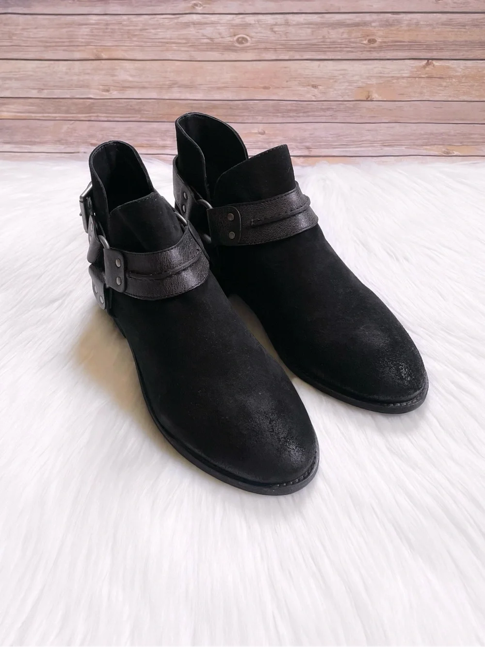 Free People Women’s Belle Harness Black Booties